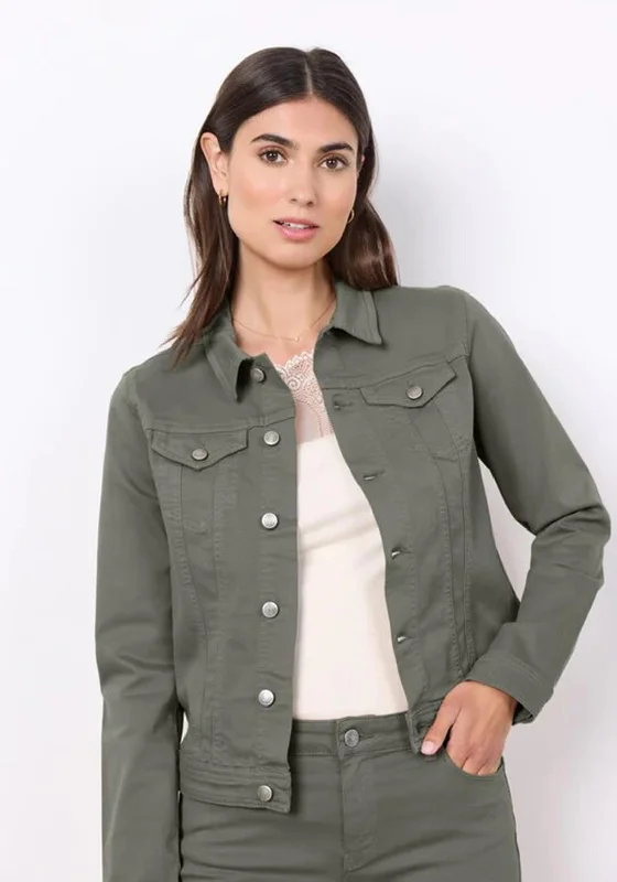 Soyaconcept Erna Cotton Jacket, Dark Sage