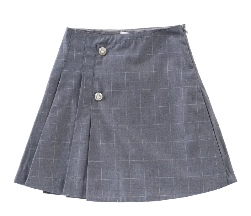 Kipp Grey Wrap Skirt