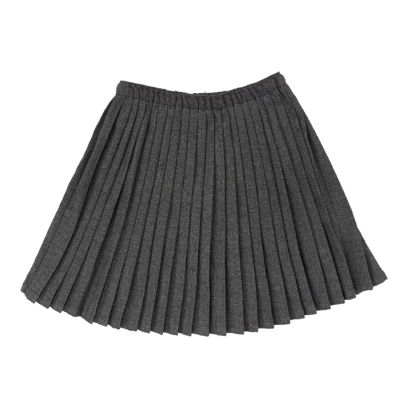 Analogie Grey Knife Pleated Skirt