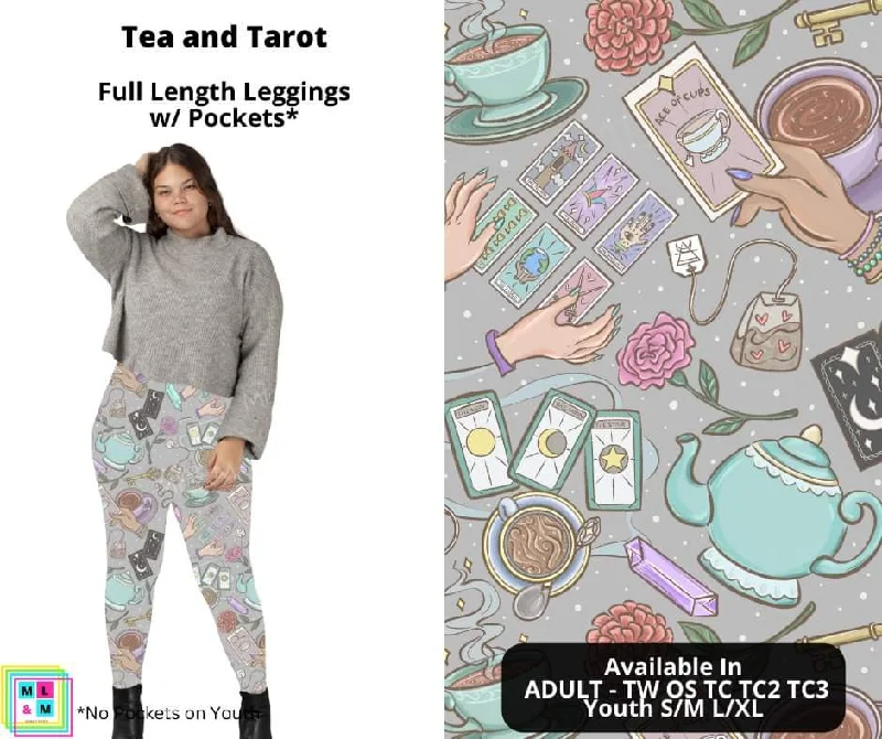 Tea and Tarot Full Length Leggings w/ Pockets