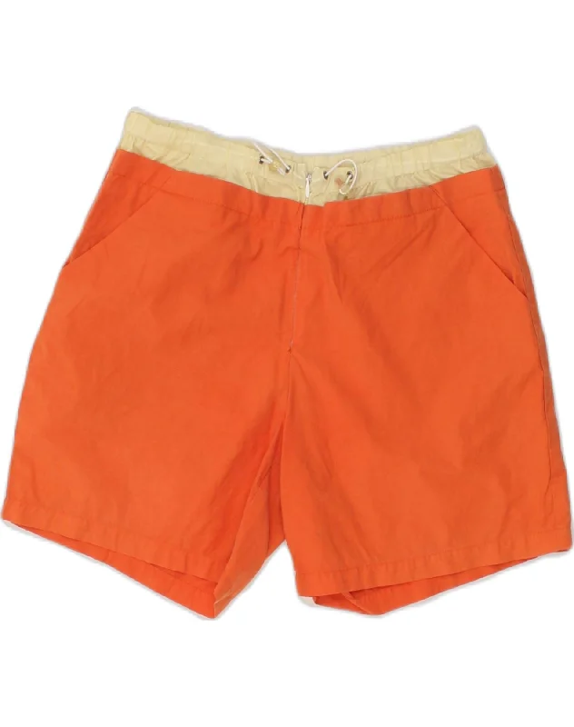 FILA Womens Sport Shorts IT 40 Small  Orange Cotton