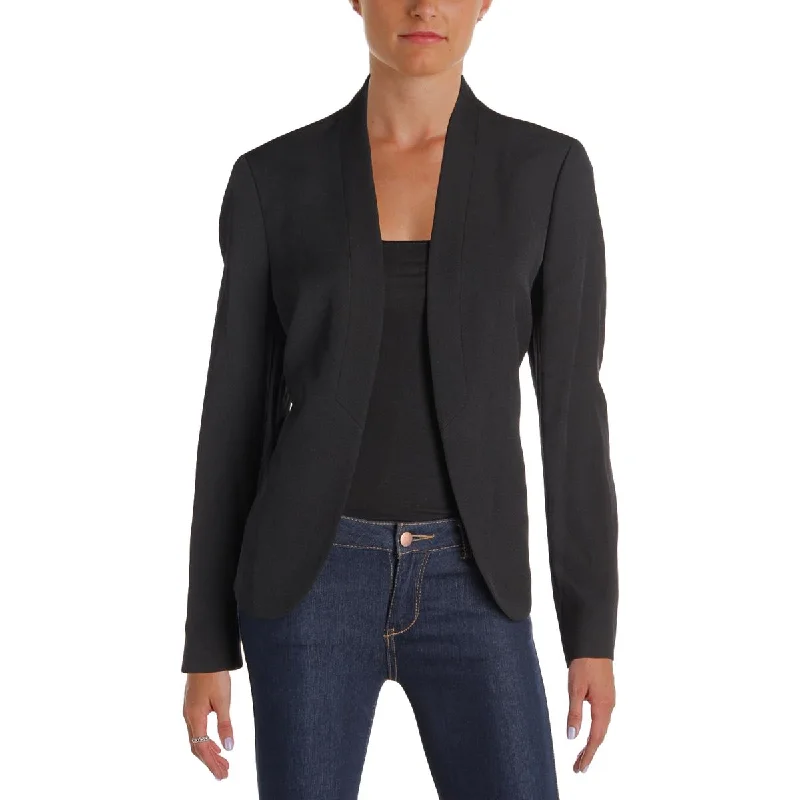 Anne Klein Womens Textured Shawl Collar Blazer