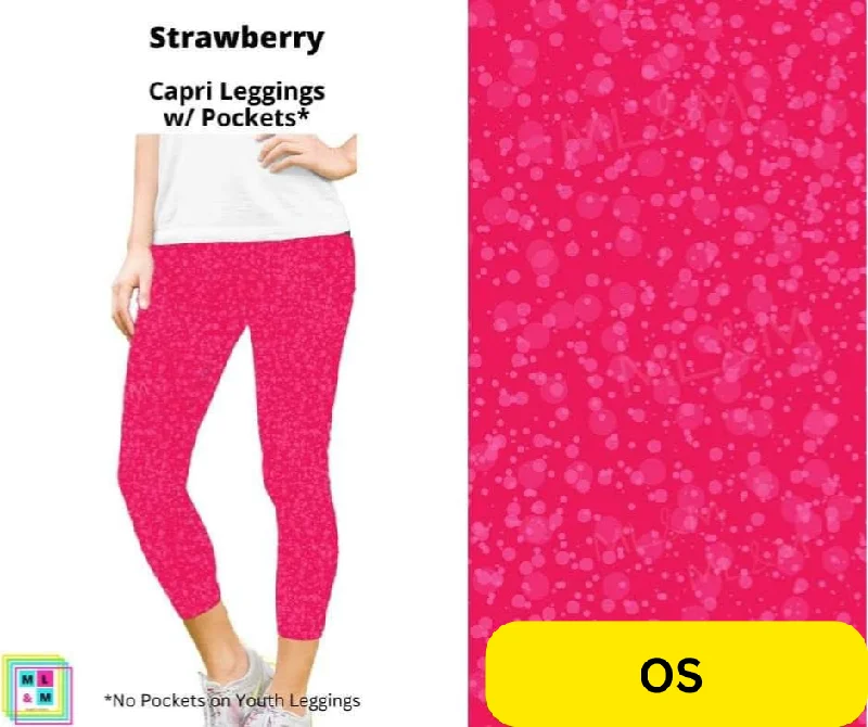 Strawberry Capri Length w/ Pockets