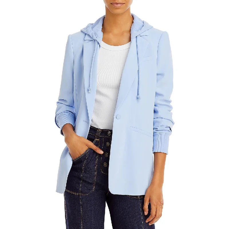 Cinq a Sept Womens Khloe Drawstring Business One-Button Blazer