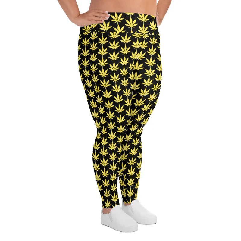 Yellow Plus Size Leggings