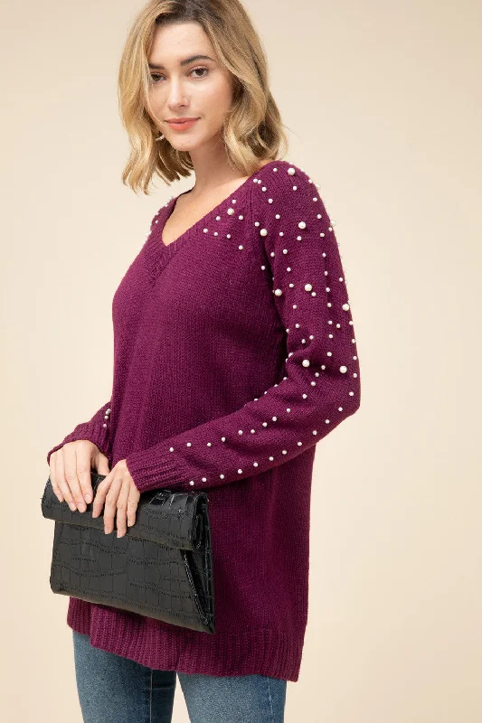 Pearl Embellished Sweater