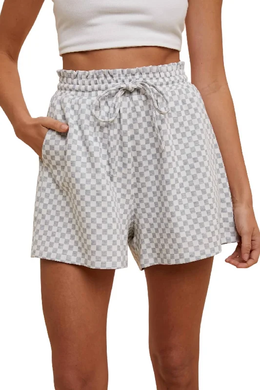 Racin' Shorts In Heather Gray