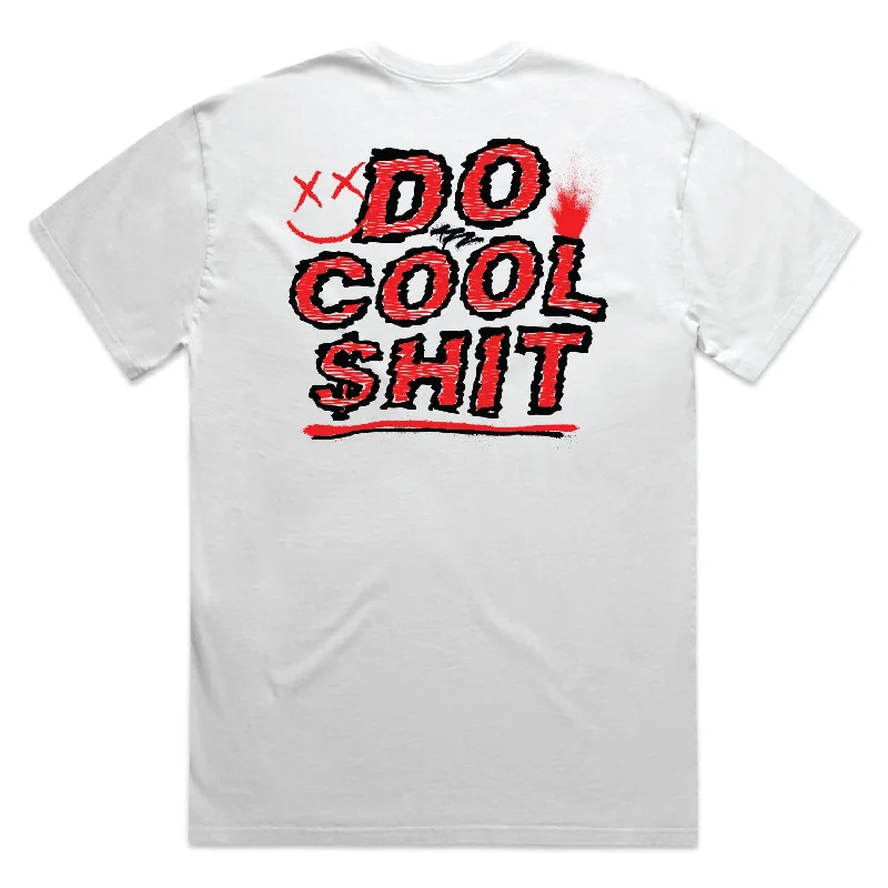 White Do Cool $hit Tee