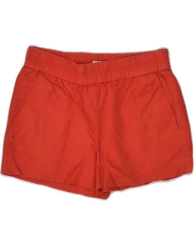 J. CREW Womens Sport Shorts US 00 2XS  Red Linen