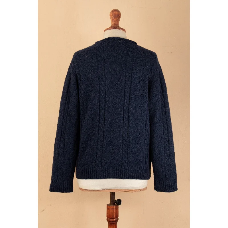 Novica Handmade Blue Florentine Sweater