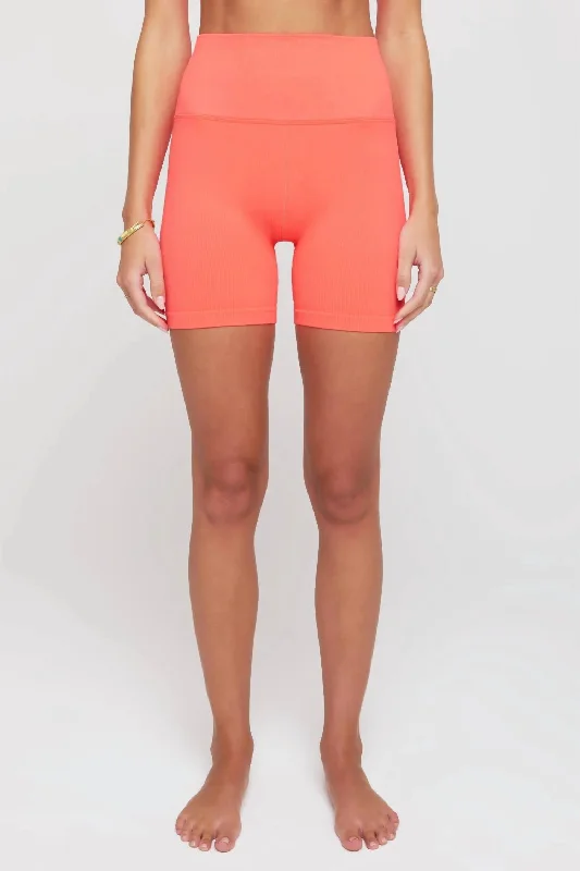 Soak In The Sun Biker Short In Orange