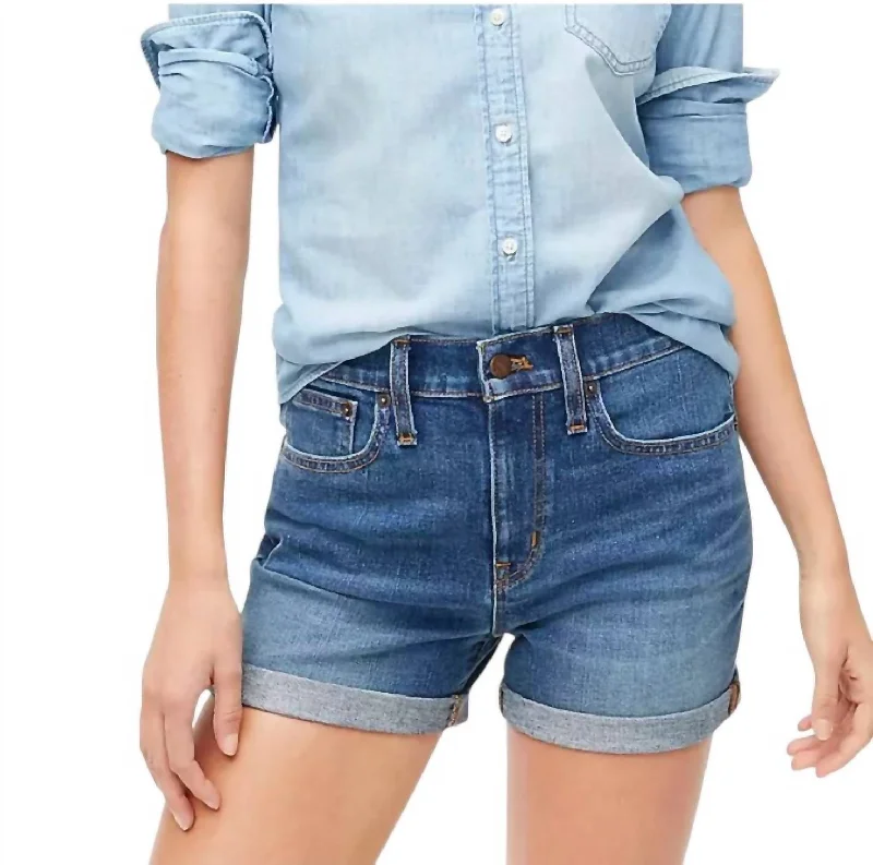 Women's Classic Denim Shorts In Blue