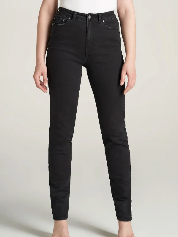 Women's High Rise Jeans Pant,Black