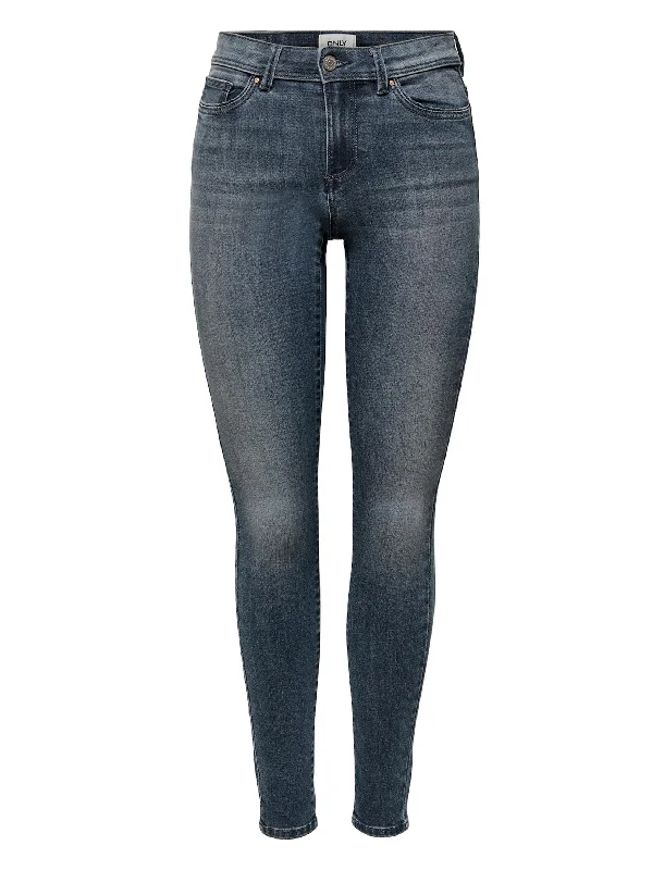 Women's Washed Skinny Jeans,Dark Blue