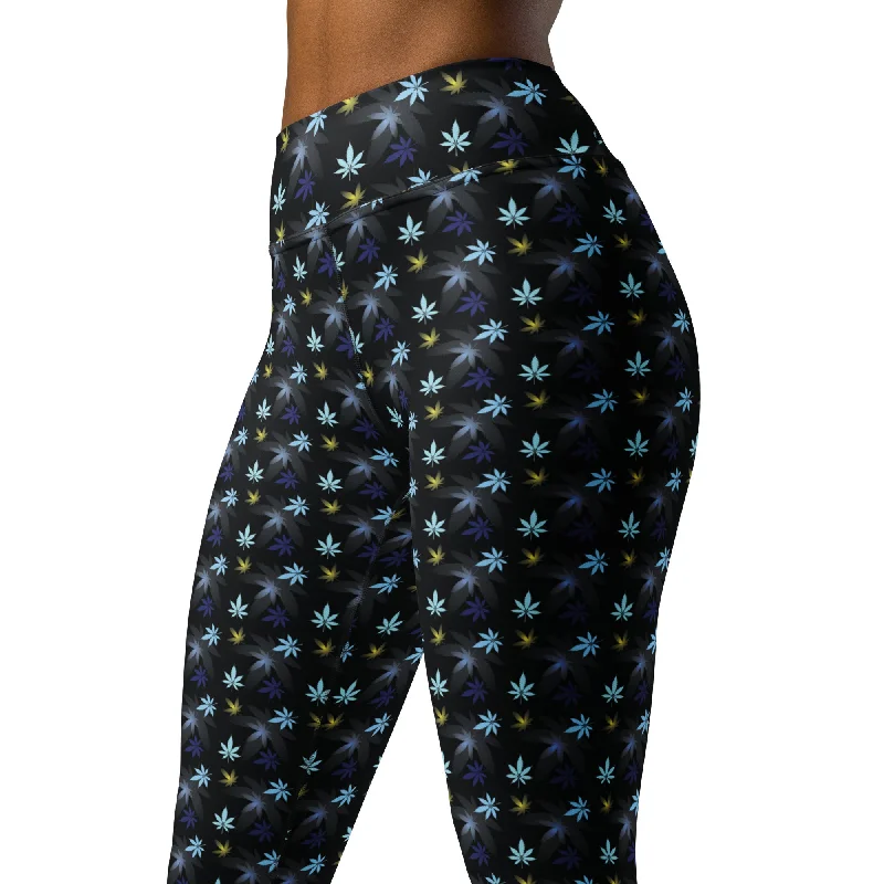 Chasing The Blues Yoga Leggings