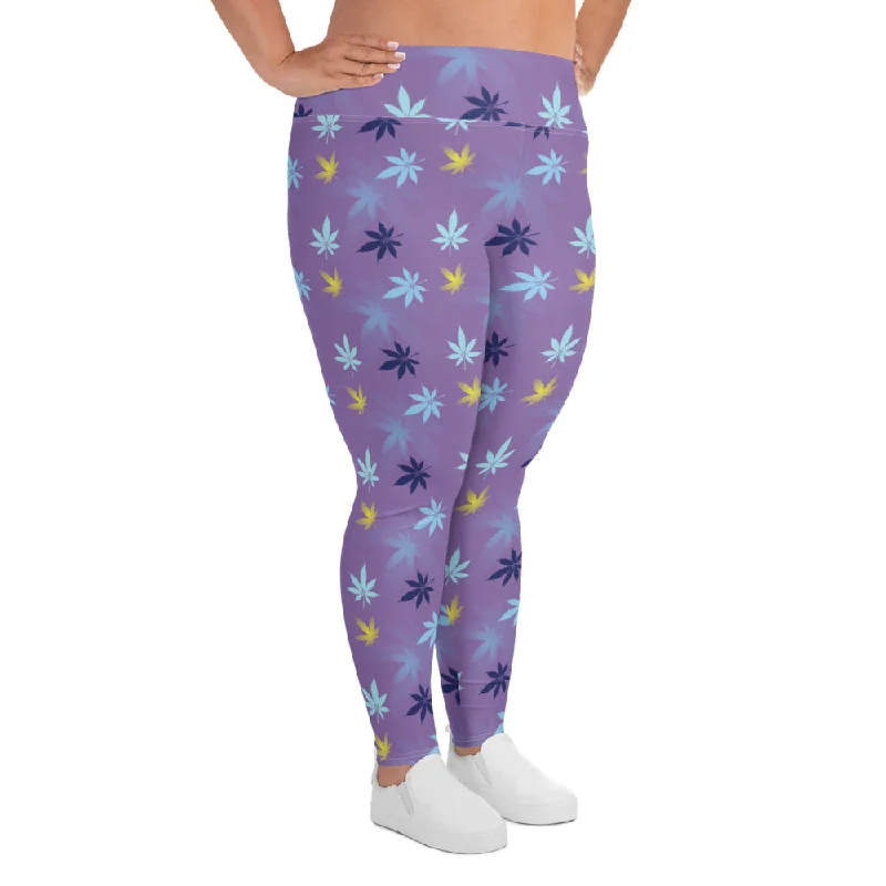 Purple Plus Size Leggings