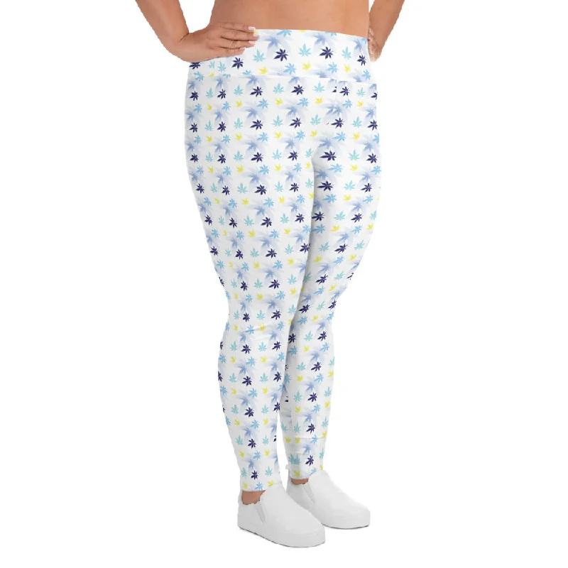 White Plus Size Leggings