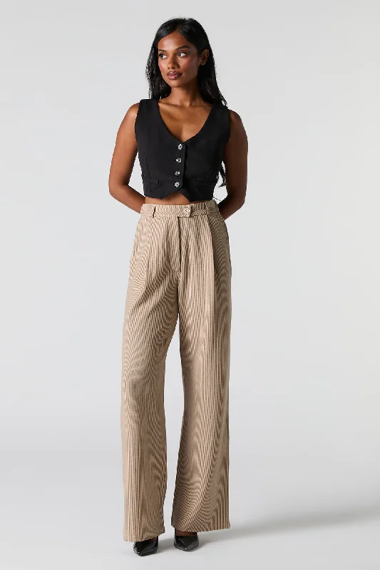 Crepe Straight Leg Dress Pant